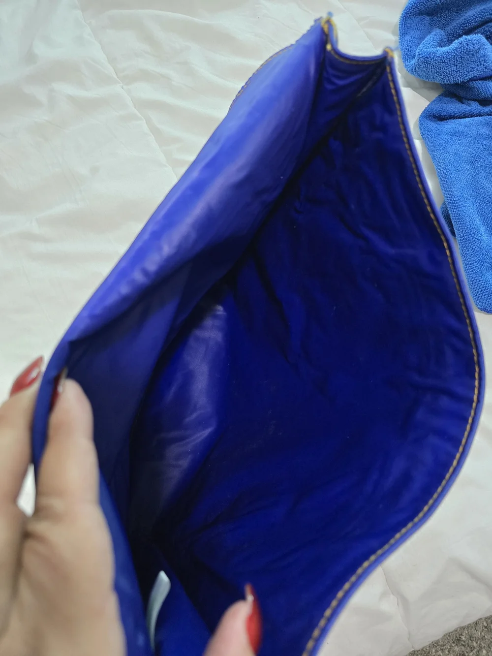 Clinique Sapphire Blue Cosmetic Pouch